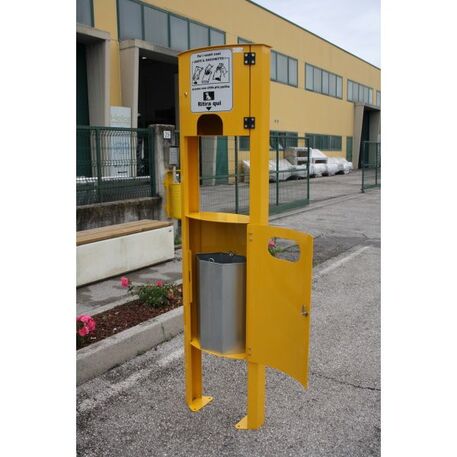 Metallmülleimer für Hunde 'Dog station 40L'