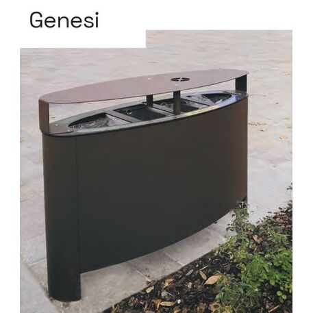 Metal litter bin for sorting 'Genesi 135L'