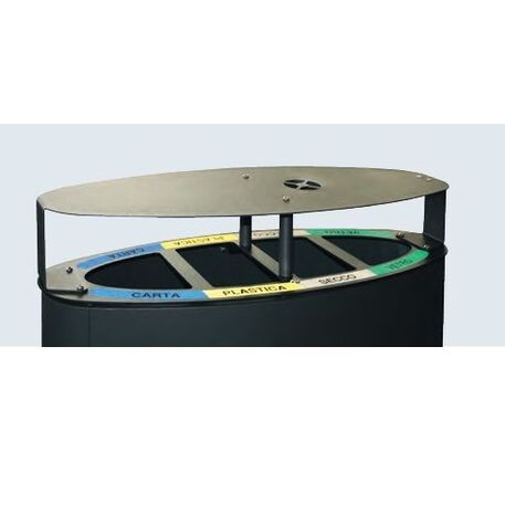Metal litter bin for sorting 'Genesi 135L'