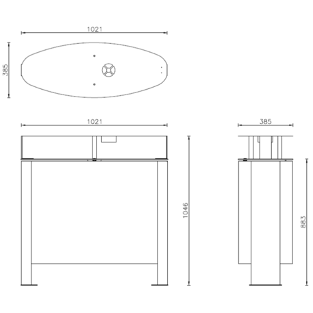 Metal litter bin for sorting 'Genesi 135L'