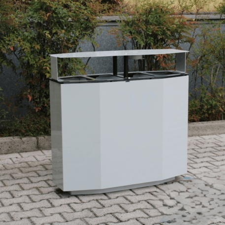 Metal litter bin for sorting 'Sector 150L'