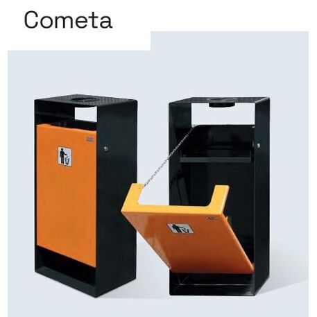 Metal litter bin 'Cometa / 90L'