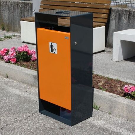 Metal litter bin 'Cometa / 90L'