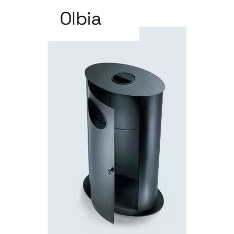 Metal litter bin 'Olbia / 110L'