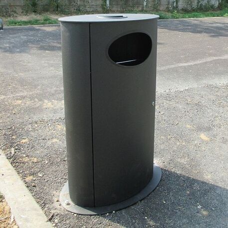 Metal litter bin 'Olbia / 110L'