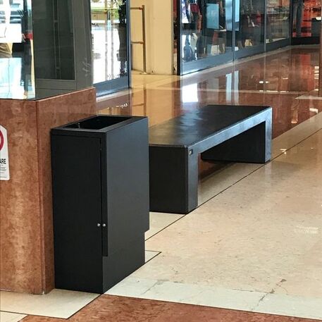Metal litter bin 'Sirio / 80L'