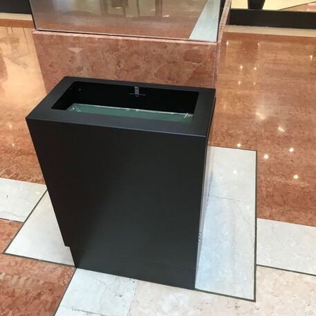 Metal litter bin 'Sirio / 80L'