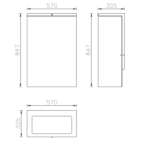 Metal litter bin 'Sirio / 80L'