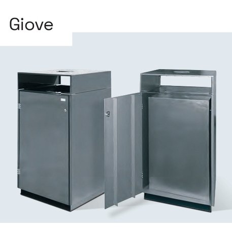 Metal litter bin 'Giove / 180L'