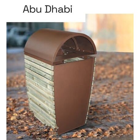 Metal litter bin 'Abu Dhabi / 120L'