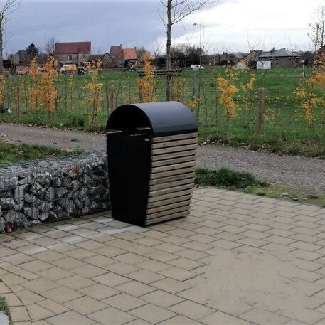 Metal litter bin 'Abu Dhabi / 120L'