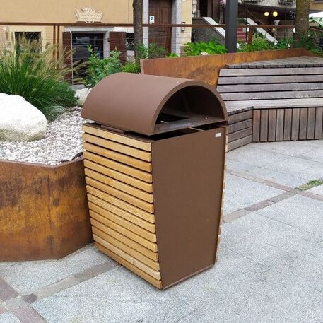 Metal litter bin 'Abu Dhabi / 120L'