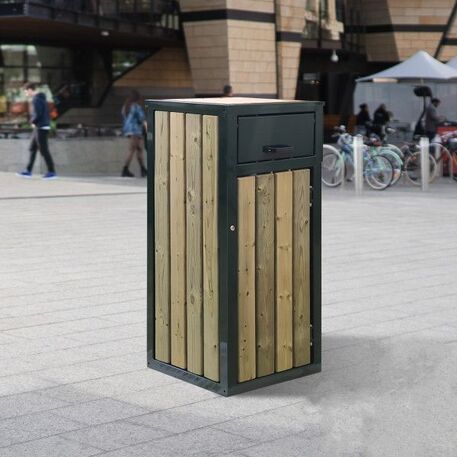 Metal litter bin 'Francisco / 120L'