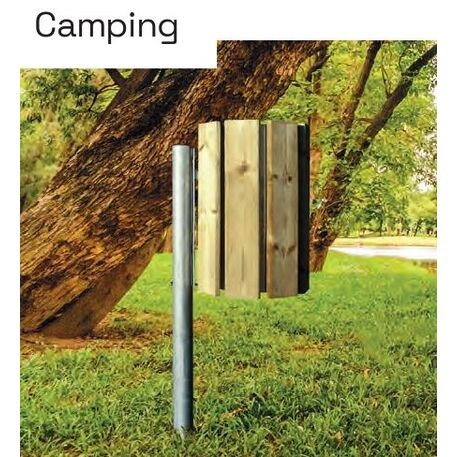 Metal litter bin 'Camping / 26L'