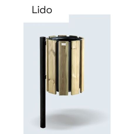 Metal litter bin 'Lido / 45L'