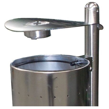 Metal litter bin 'Albenga Inox / 50L'