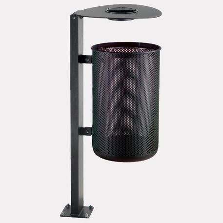 Metal litter bin 'Luna / 45L'
