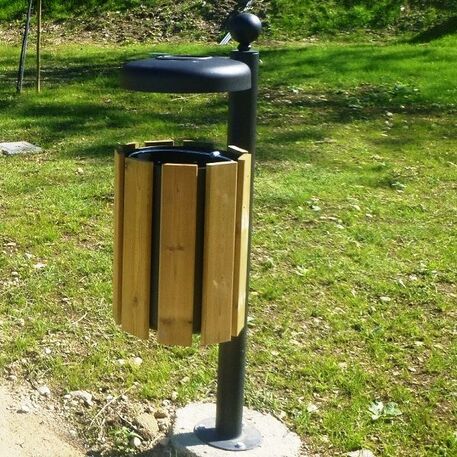 Metal litter bin 'Siena Ecology Wood / 45L'