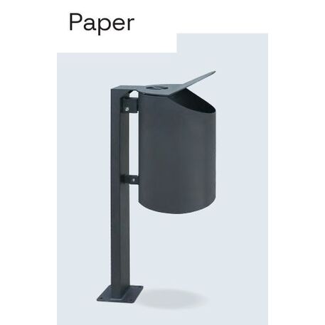 Metal litter bin 'Paper / 30L'