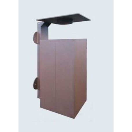Metal litter bin 'Sosia Wall / 55L'