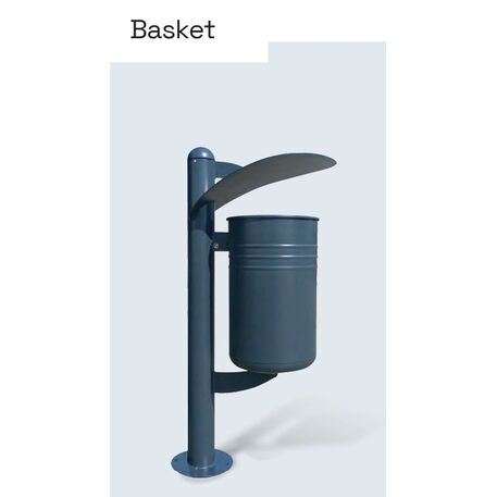 Metal litter bin 'Basket / 45L'