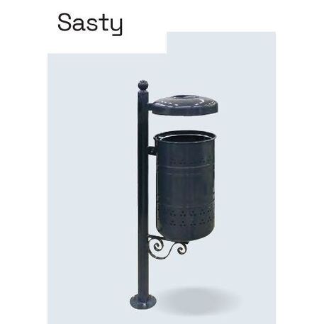 Metal litter bin 'Sasty / 45L'