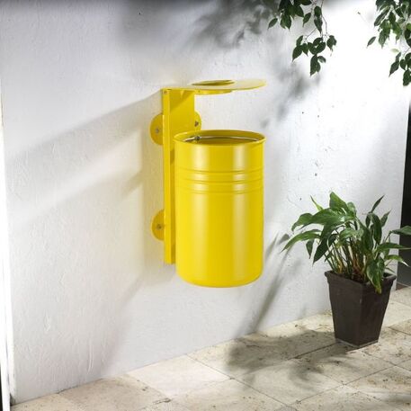 Metal litter bin 'Luna Wall / 45L'