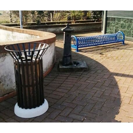 Metal litter bin 'Corona / 80L'
