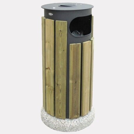 Metal litter bin 'Oristano / 80L'