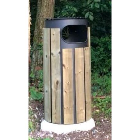 Metal litter bin 'Oristano / 80L'