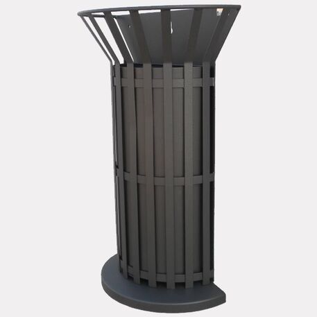 Metal litter bin 'Corona / 30L'