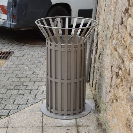 Metal litter bin 'Corona / 80L'