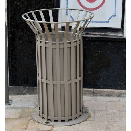 Metal litter bin 'Corona / 80L'