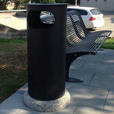 Metal litter bin 'Alghero / 80L'