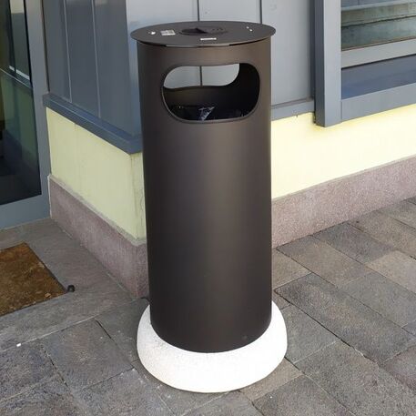 Metal litter bin 'Alghero / 80L'