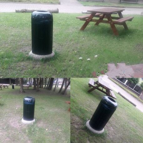Metal litter bin 'Ulisse / 80L'