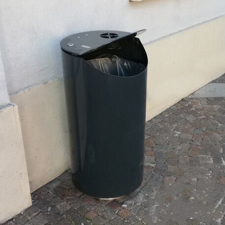 Metal litter bin 'Qatar / 80L'