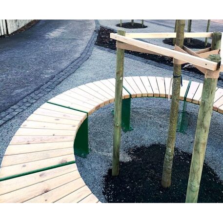 Metal bench 'AMBURGO Circular'