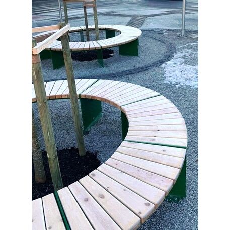 Metal bench 'AMBURGO Circular'