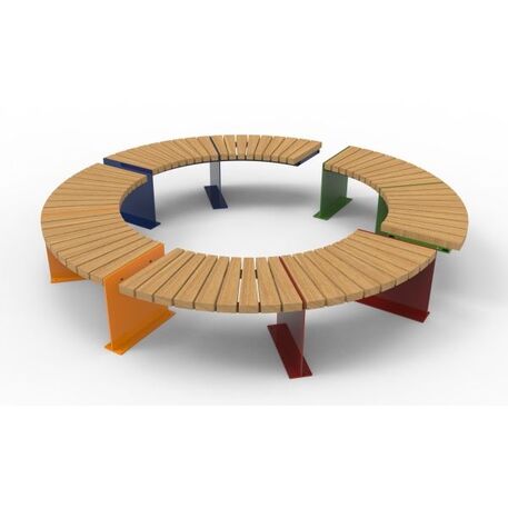 Metal bench 'AMBURGO Circular'