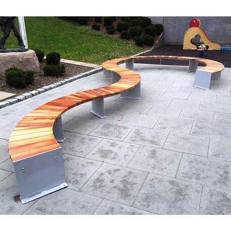 Metal bench 'AMBURGO Circular'