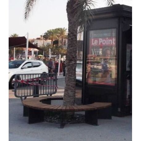 Metal bench 'AMBURGO Circular'