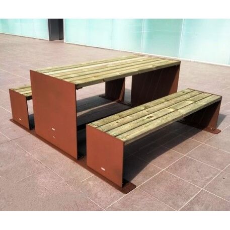 Picnic set metal bench and table 'Amburgo Picnic'