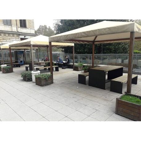Picnic set metal bench and table 'Amburgo Picnic'