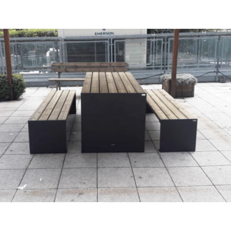 Picnic set metal bench and table 'Amburgo Picnic'