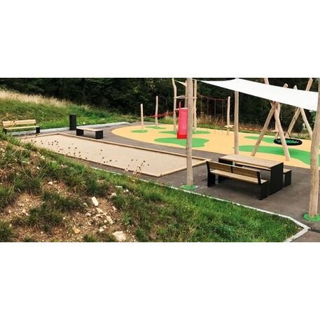 Picnic set metal bench and table 'Amburgo Picnic'
