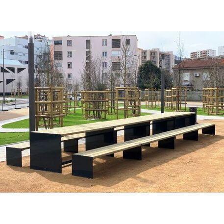 Picnic set metal bench and table 'Amburgo Picnic'