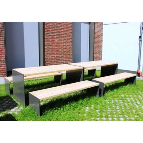 Picnic set metal bench and table 'Amburgo Picnic'