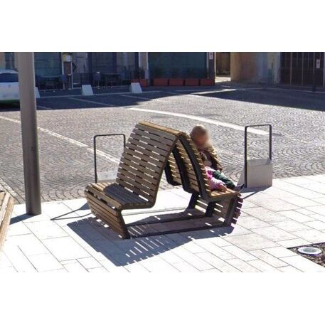 Metal bench 'AMETISTA'