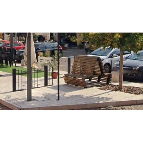 Metal bench 'AMETISTA'